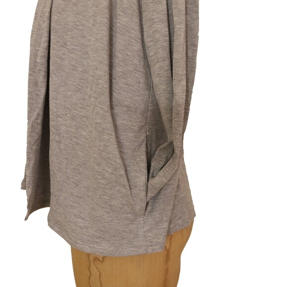 BB Dakota Short Open Cardigan Sweater Top XS Pockets Lightweight Heather Gray B5 - Picture 5 of 5
